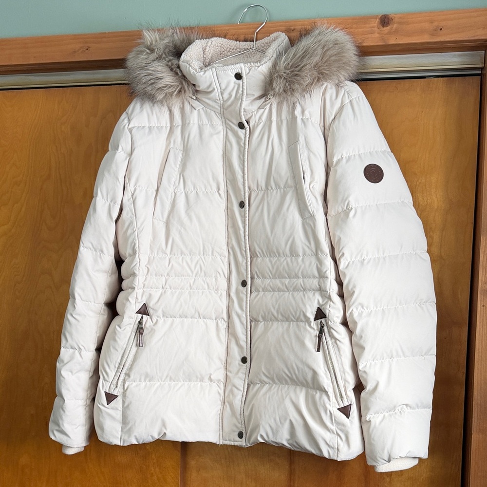Lauren Ralph Lauren Faux Fur Detachable Hooded Puffer Coat